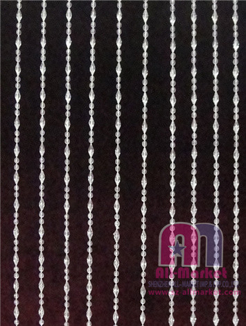 Plastic beaded curtains