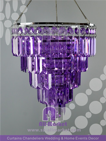 Purple Crystal Chandeliers