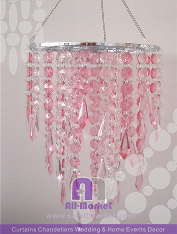 Pink Crystal Chandelier Wholesale