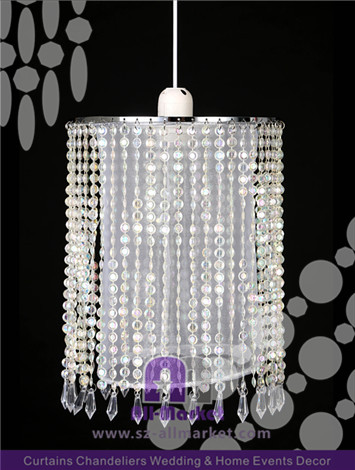 Vacuum Plating Chiffon Plastic Lamp Shade